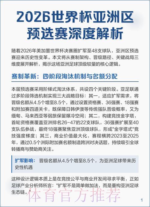 世界杯预选赛精彩热门赛事深度解读 世界杯预选赛精彩热门赛事深度解读